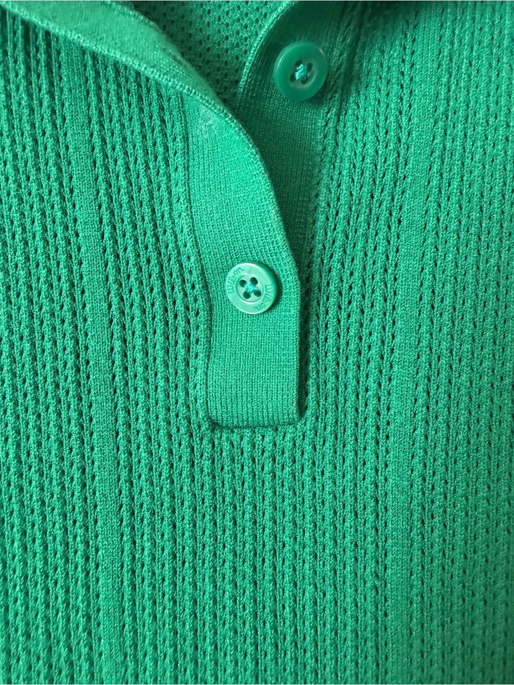 Wilson MEDIUM Essex short sleeve knit polo shirt in Club Green - Picture 4 of 8